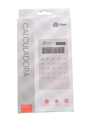 CALCULADORA MINIMALISTA SOLAR GARRINHA PASTEL